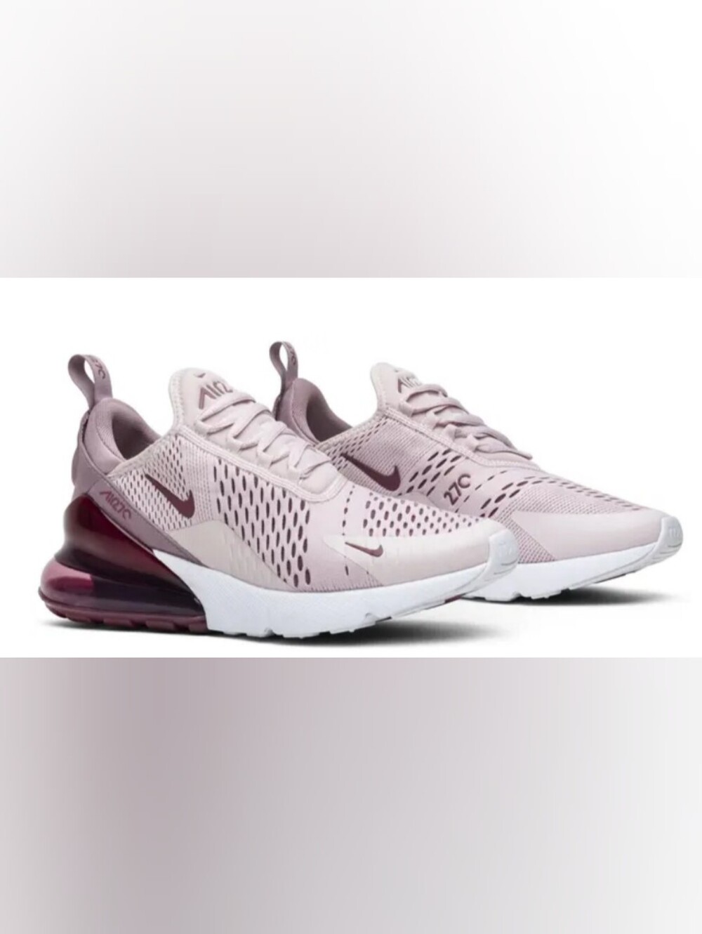 Nike Wmns Air Max 270 'Barely Rose' Sneakers Size 7.5 Used Exc